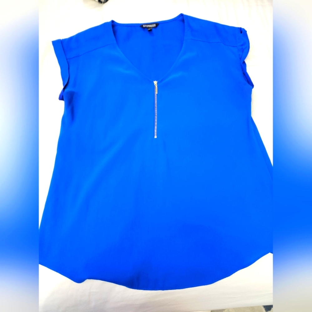 Express blouse size L blue
